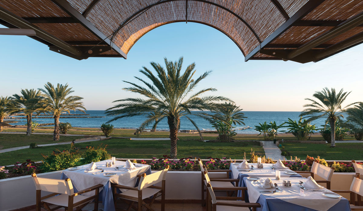 Constantinou Bros Athena Royal Beach Hotel (Adults Only) Paphos Restaurante foto